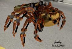 Steampunk Spider By Jared Renfro 3D Printer Model