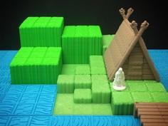 Viking Hut (18mm Scale) 3D Printer Model