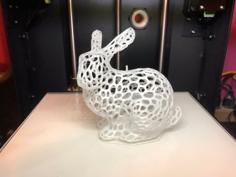 Voronoi Stanford Bunny Ornament 3D Printer Model