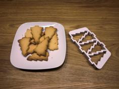 Christmas Tree Cookie Cutter (five At Once) 3D Printer Model