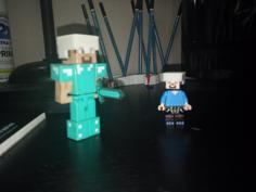 Minecraft Helmet 3D Printer Model