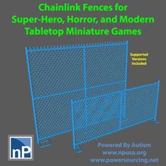 Modern Chain-Link Fences 3D Printer Model