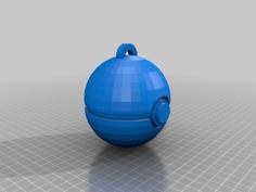 PokeBall Keychain 3D Printer Model