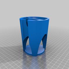 Cup Holder Insert Phone Stand V5 3D Printer Model