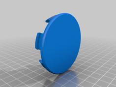 Universal Wheel Center Cap – Rim Cover 60mm 3D Printer Model