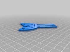 Shaolin Afro Pick 3D Printer Model