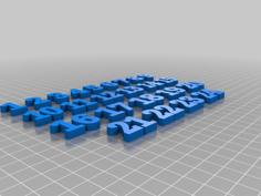 Numbers 3D Printer Model