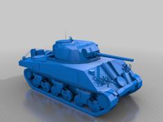 Sherman Ww2 Tank 3D Printer Model