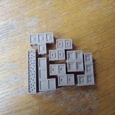 1989 Game Boy Tetris-Inspired Tetromino Blocks 3D Printer Model