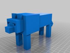 Minecraft Wolf 3D Printer Model