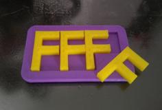 F – Puzzle 3D Printer Model