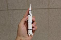 Miniature Saturn V 3D Printer Model