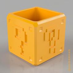 MarioBox Pencil Holder 3D Printer Model