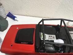 Axial SCX24 Roof Light Eliminator/ Body Clip Holder 3D Printer Model