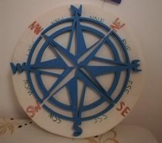 WIND ROSE Wall Art / Decoration 3D Printer Model