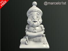 Santa Claus Trapped UP 3D Printer Model