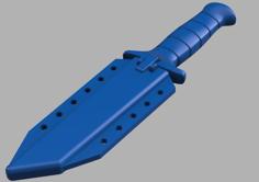 Decoration (style) Combat Knife 2000 Airsoft 3D Printer Model