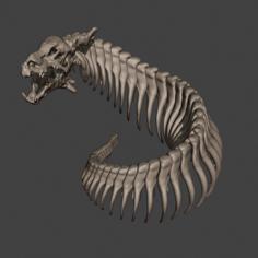 Skeleton Dragon-snake For DND 3D Printer Model