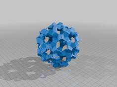 CRINKLED ICOSIDODECAHEDRON 1 3D Printer Model