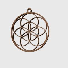 Flower Of Life Pendant 3D Printer Model