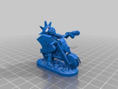 Flamethrowing Combat Nun Biker 3D Printer Model