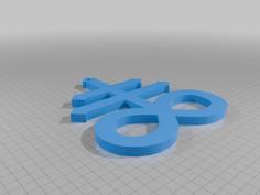 Leviathan Symbol 3D Printer Model