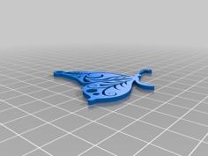 Butterfly Pendant 3D Printer Model