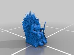 Ruler Of The Iron Throne – (See Description!) Iron Throne Remix – Miniature 3D Printer Model