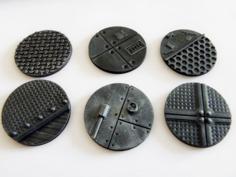 Wargaming Bases: 40mm Industrial Bases 3D Printer Model