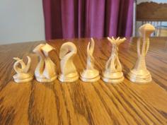 Alien Life Chess Set 3D Printer Model