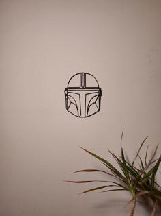 Wall Decoration – Mandalorian Helmet 3D Printer Model