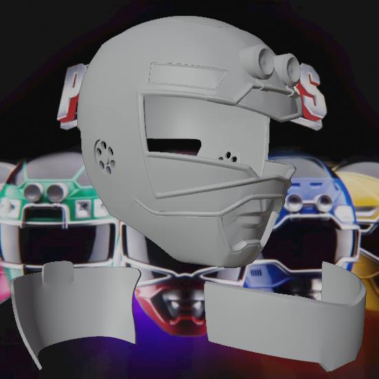 Red Turbo Ranger Inspired Helmet 3d Printer Model Free Download - 3axis.co