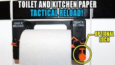 Quick Reload Toilet Paper Holder (Plans For Non-3D Printer Owners Available) 3D Printer Model