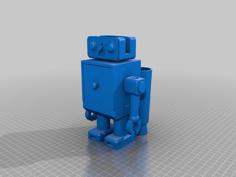 Robot Desk Organizer 3D Printer Model