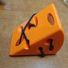 Cheese Lacing Toy 3D Printer Model