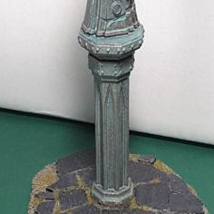 Octagonal Gothic Column 3D Printer Model