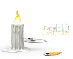 LED Candle Flame: The Perfect Decoration For Your Interior 3D Printer Model