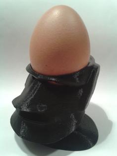 Easter Island Maoi Head Egg Cup 3D Printer Model