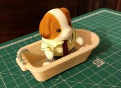 Doll House Bathtub 3D Printer Model