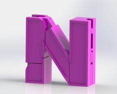 Alphabet Robot – N 3D Printer Model