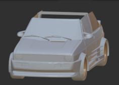 Widebody Golf 1 Cabrio 3D Printer Model