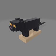 Cat Minecraft 3D Printer Model