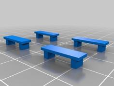 Banc En Béton X4 3D Printer Model