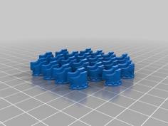 Alpha Legion Cataphractii Shoulder Pads 3D Printer Model