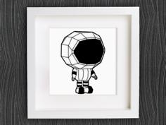 Customizable Little Astronaut 3D Printer Model