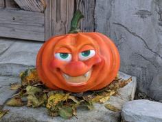 Huge Cartoon-Style Halloween Pumpkin 3D Printer Model