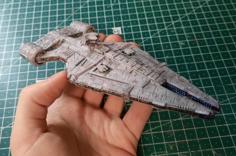 SW Arquitens Light Cruiser Mandalorian Edition 1:2000 Scale 3D Printer Model