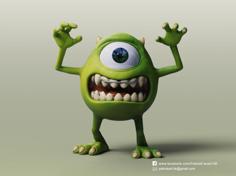 Mike Wazowski(Monsters University) 3D Printer Model