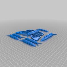 Articulated Slug – REMIX For Wooly Worm Contest 3D Printer Model