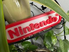 Nintendo Logo Shelf Piece 3D Printer Model